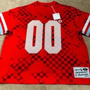 red puma jersey size Large